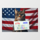 Gelukkige verjaardag Amerika Raamsticker (Vel)