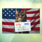 Gelukkige verjaardag Amerika Raamsticker (Vel 3)