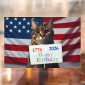 Gelukkige verjaardag Amerika Raamsticker (Vel 2)