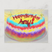 Gelukkige verjaardag Amy! Briefkaart (Voorkant)