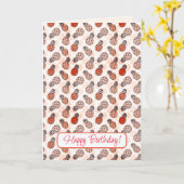 Gelukkige Verjaardag Ananas Kaart (Gele Bloem)