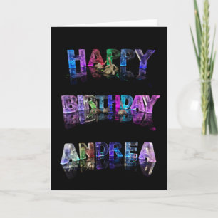Gelukkige Verjaardag Andrea Card Kaart