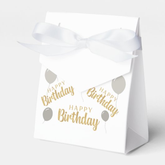 Gelukkige verjaardag April verjaardagen Vierforse Bedankdoosjes (Voorkant Zijde)