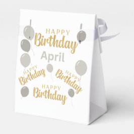 Gelukkige verjaardag April verjaardagen Vierforse  Bedankdoosjes