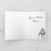 Gelukkige Verjaardag Arabian Horse Kaart (Binnen)