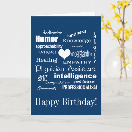 Gelukkige Verjaardag/Arts Assistent Attributen/Bla Kaart (Gele Bloem)