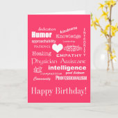 Gelukkige Verjaardag/Arts Assistent Attributen/Roz Kaart (Gele Bloem)