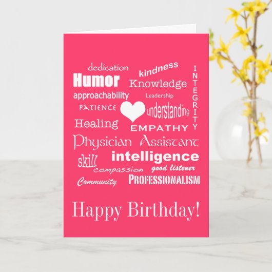 Gelukkige Verjaardag/Arts Assistent Attributen/Roz Kaart (Gele Bloem)