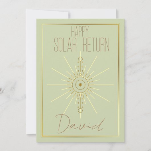 Gelukkige verjaardag astrologie kaart (Voorkant)