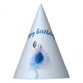 Gelukkige verjaardag Astronaut en Ruimte Feesthoedjes