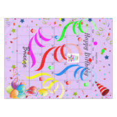 Gelukkige Verjaardag Augustus 2022 Tafelkleed (Voorkant (Horizontaal))