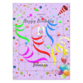 Gelukkige Verjaardag Augustus 2022 Tafelkleed (Voorkant)