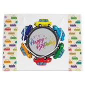 Gelukkige Verjaardag Automobielen Groot Cadeauzakje (Voorkant)