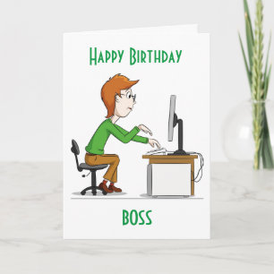 GELUKKIGE VERJAARDAG ***BAAS** KAART