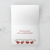 Gelukkige Verjaardag Baba Oekraïense Birdies Kaart (Binnen)