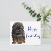 Gelukkige Verjaardag Baby Havanese Puppy Dog Briefkaart (Staand voorkant)