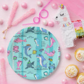 Gelukkige Verjaardag Baby Shark Doo Doo Doo Party Papieren Bordje (Feest)