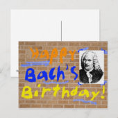 Gelukkige verjaardag, Bach Briefkaart (Voorkant / Achterkant)