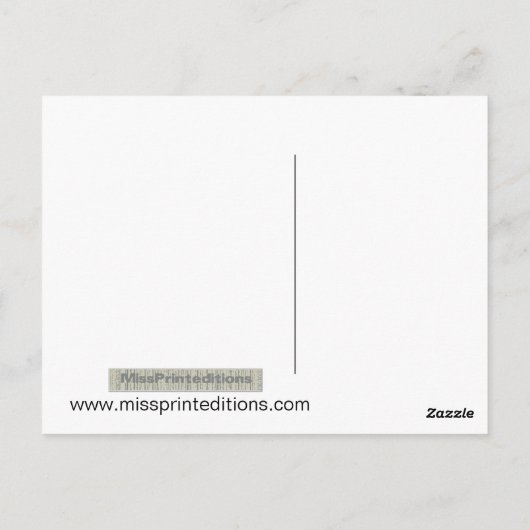 Gelukkige verjaardag, Bach Briefkaart (Achterkant)