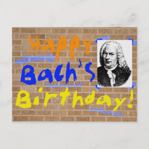 Gelukkige verjaardag, Bach Briefkaart