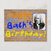 Gelukkige verjaardag, Bach Briefkaart (Voorkant)