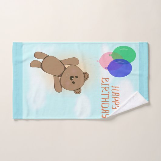Gelukkige verjaardag bad handdoek (Handdoek)