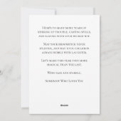 Gelukkige verjaardag BADDEST Witch! Enkele feestda Feestdagenkaart (Achterkant)