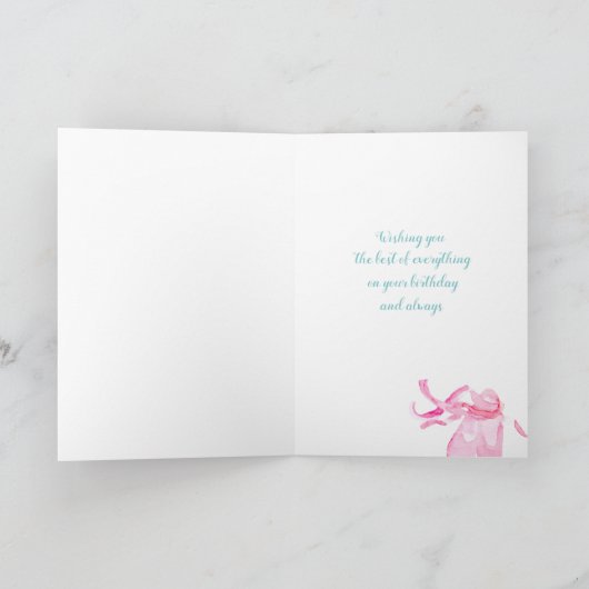 Gelukkige Verjaardag Ballerina Ballet Schoenen Kaart (Binnen)