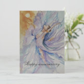 Gelukkige verjaardag Ballerina Kaart (Staand voorkant)