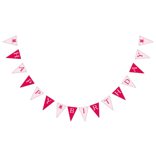 Gelukkige Verjaardag Ballet Roze Ballerina Tutu Vlaggetjes (Alle)