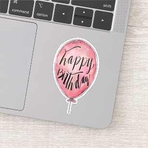 Gelukkige verjaardag ballon sticker