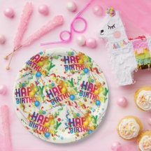 Gelukkige Verjaardag Baloons en Streamers