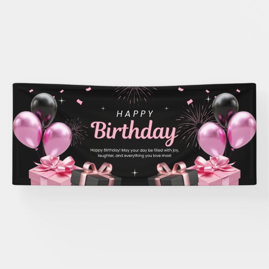 Gelukkige verjaardag Banner (Horizontaal)