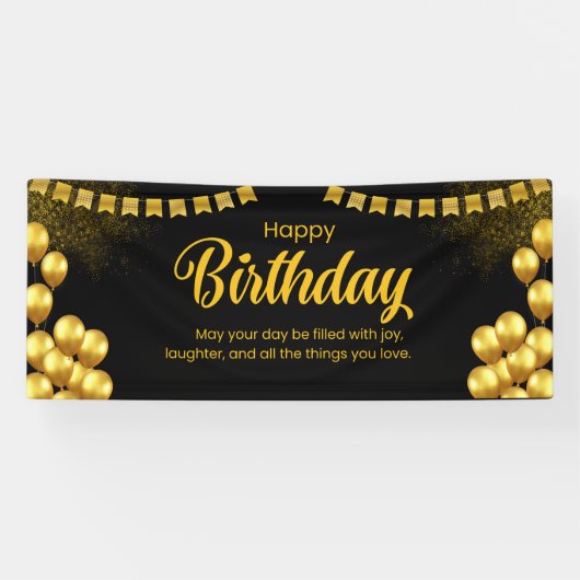Gelukkige verjaardag Banner (Horizontaal)