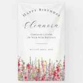 Gelukkige Verjaardag Banner 85 Augustus Geboortebl (Verticaal)