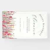 Gelukkige Verjaardag Banner 95 Augustus Geboortebl (Horizontaal)