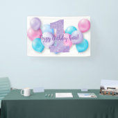 Gelukkige Verjaardag Banner - gepersonaliseerd (Beurs)