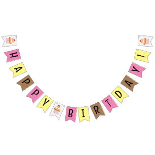 Gelukkige verjaardag banner girlie