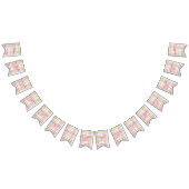 Gelukkige verjaardag banner in roze plaid (Alle)