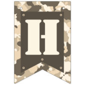 Gelukkige Verjaardag Banner in Tan Camo (Tweede vlag)