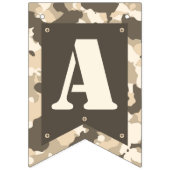 Gelukkige Verjaardag Banner in Tan Camo (Derde vlag)