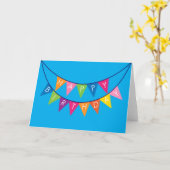 Gelukkige verjaardag banner! kaart (Gele Bloem)