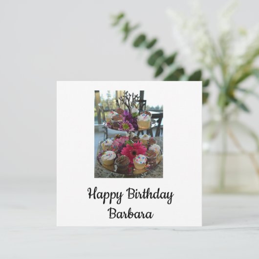 Gelukkige verjaardag Barbara Aankondiging (Staand voorkant)