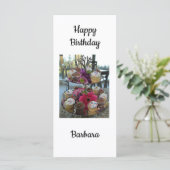 Gelukkige verjaardag Barbara Kaart (Staand voorkant)