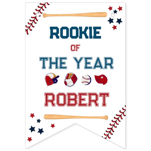 Gelukkige Verjaardag Basetball Vlaggetjes (Eerste vlag)