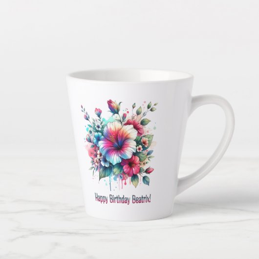 Gelukkige verjaardag Beatrix Latte Mok (Rechts)