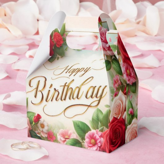 gelukkige verjaardag bedankdoosjes (Huwelijk)