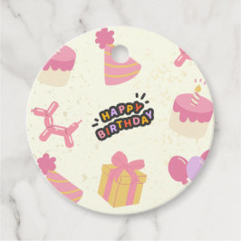 gelukkige verjaardag bedankjes labels