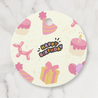 gelukkige verjaardag bedankjes labels