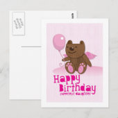 Gelukkige verjaardag Beer liefste dochter! Briefkaart (Voorkant / Achterkant)